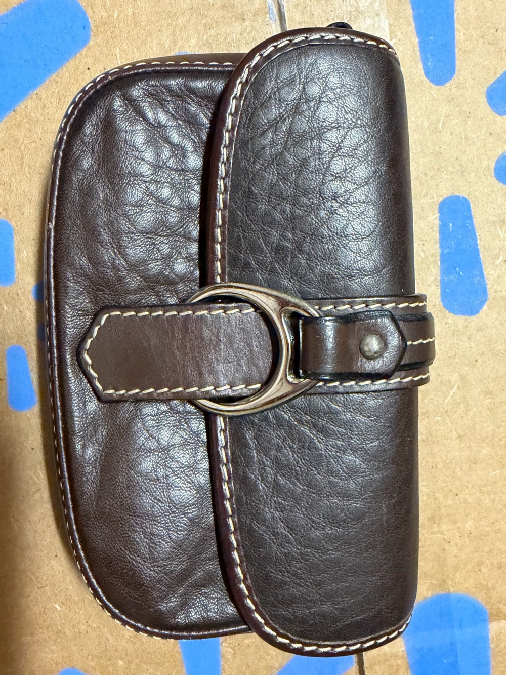 Vintage Dooney &. Bourke Leather Wallet Pouch - Brown